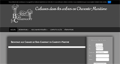 Desktop Screenshot of cabanesdeboischarmant.com